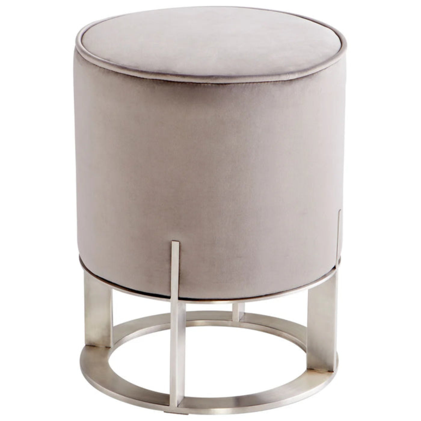 Cyan Design Mr Winston Ottoman | Brushed Stainless Steel - 9593