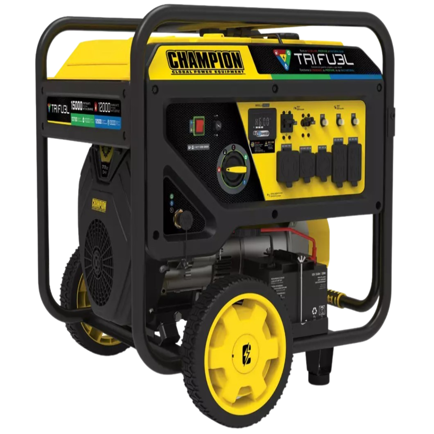 Champion 12000W/15000W Generator Tri-Fuel Electric Start CO Shield Gas Propane Natural Gas New - 201161