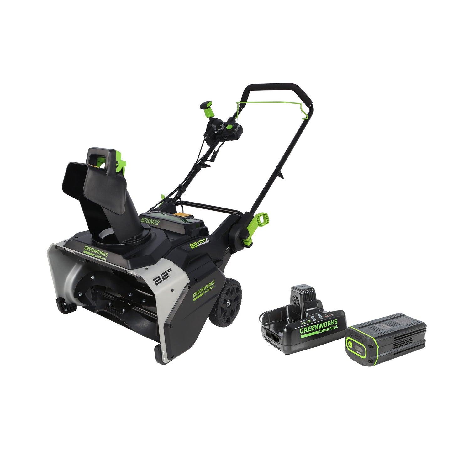 Greenworks 82V 22" Snow Blower w/ 5.0Ah Battery and Dual Port Charger - 2612502