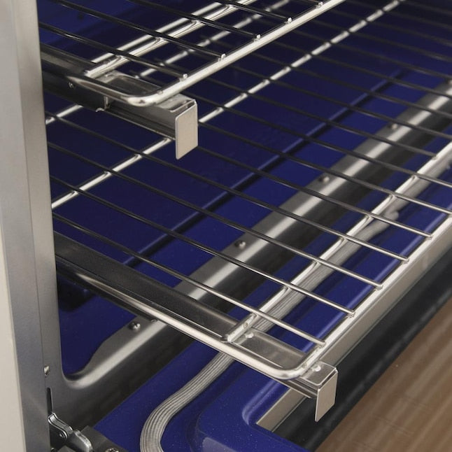 Kucht Professional 48" 6.7 cu. ft. Propane Gas Range in Black with Silver Accents, KFX480/LP-BK - KFX480/LP-BK