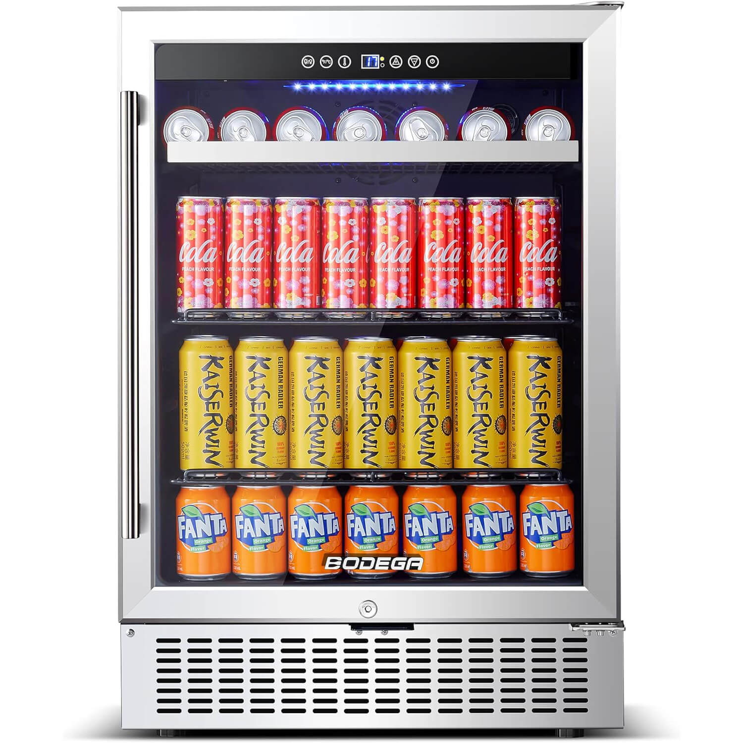 BODEGA Beverage Refrigerator 24 Inch 180 Cans Beer Fridge