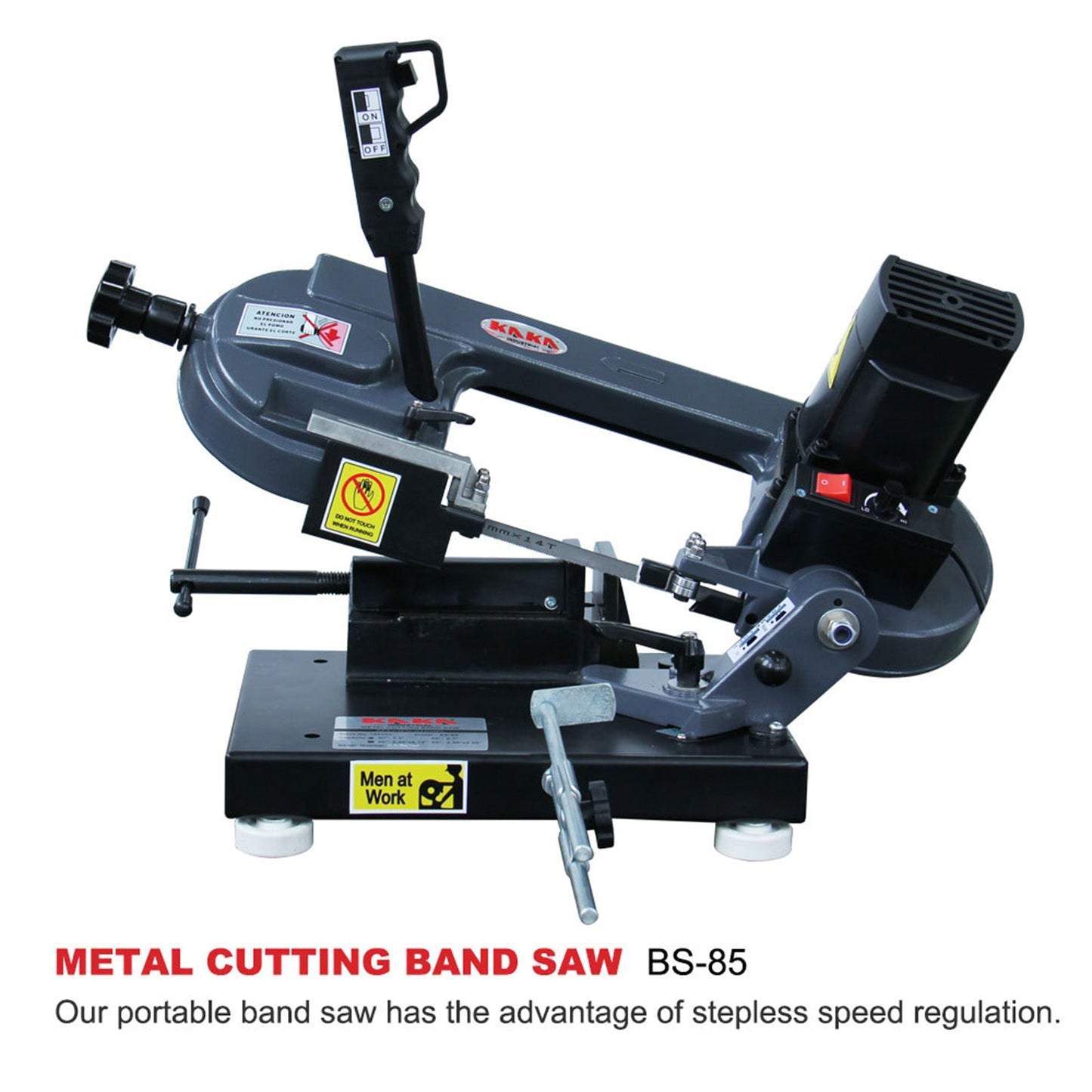 KAKA INDUSTRIAL BS-85 Metal BandSaw 3.3x4.1 inches Benchtop Metal Cutting Band Saw110V-60HZ-1PH - 188000V110