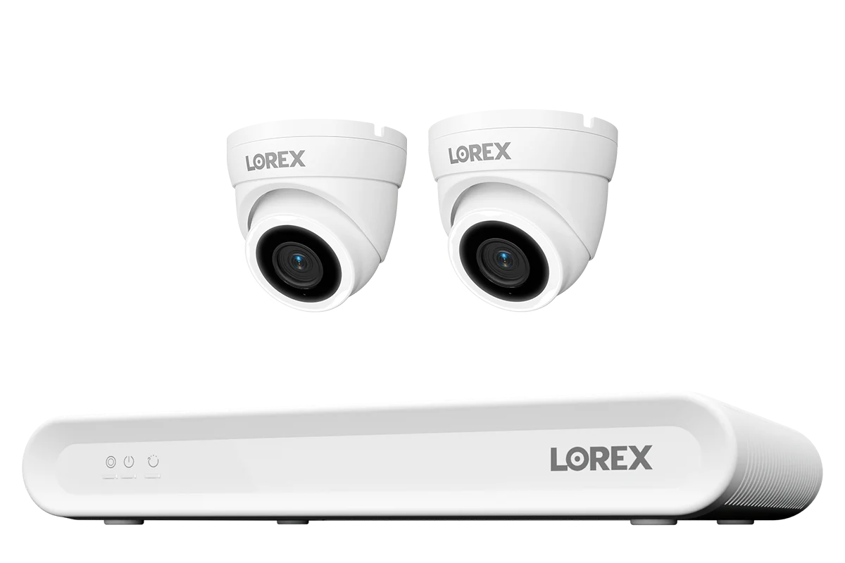 Lorex Connect V Series 4K 8-Channel Wired NVR System with V3 4K PoE Turret Cameras - 1TB (Cables not included) CN301V3-TW2-8CH1T