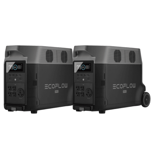 EcoFlow 2x Delta Pro Portable Power Station + Double Voltage Hub