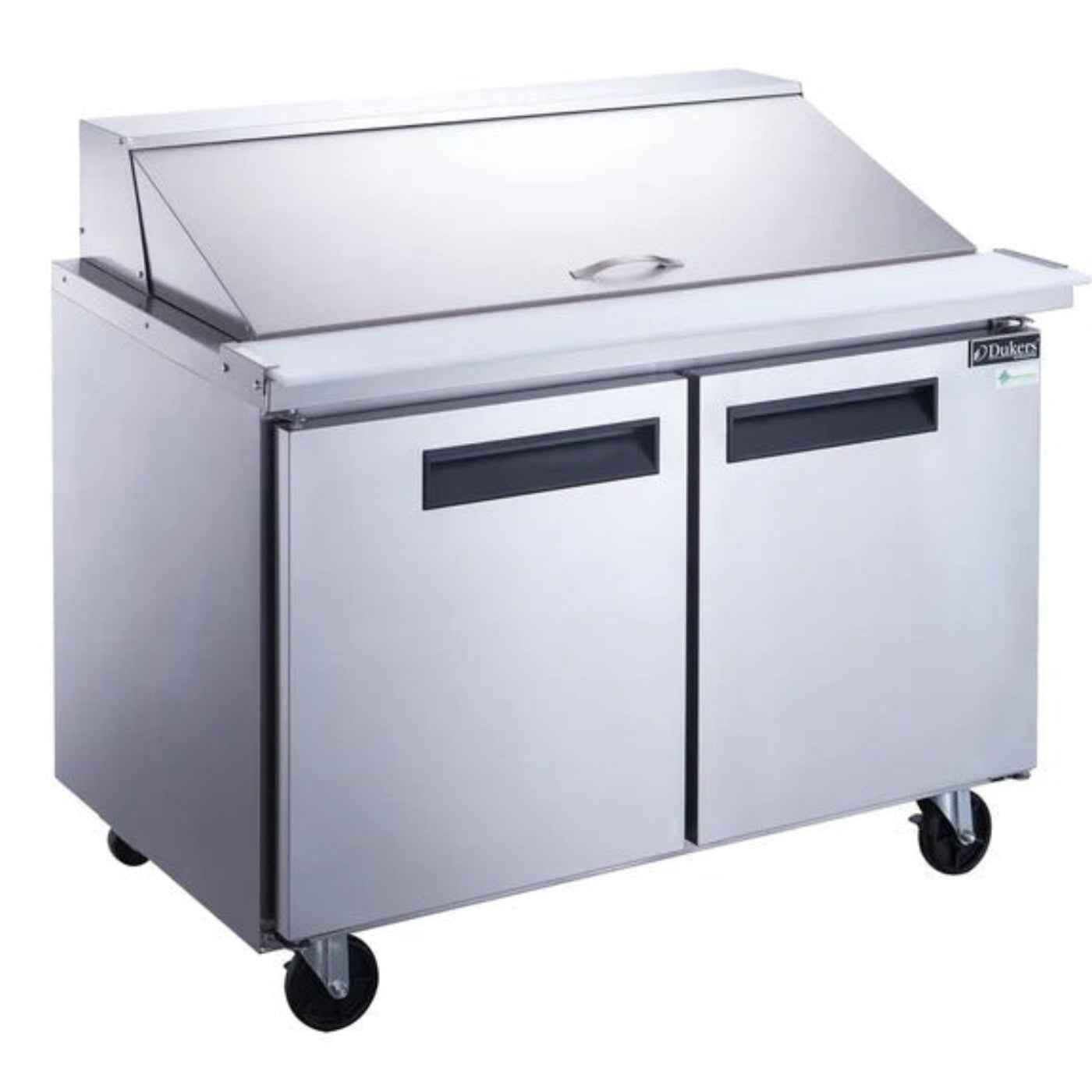 Dukers DSP60-24M-S2 60" Two Door Mega Top Refrigerated Salad and Sandwich Prep Table - DSP60-24M-S2