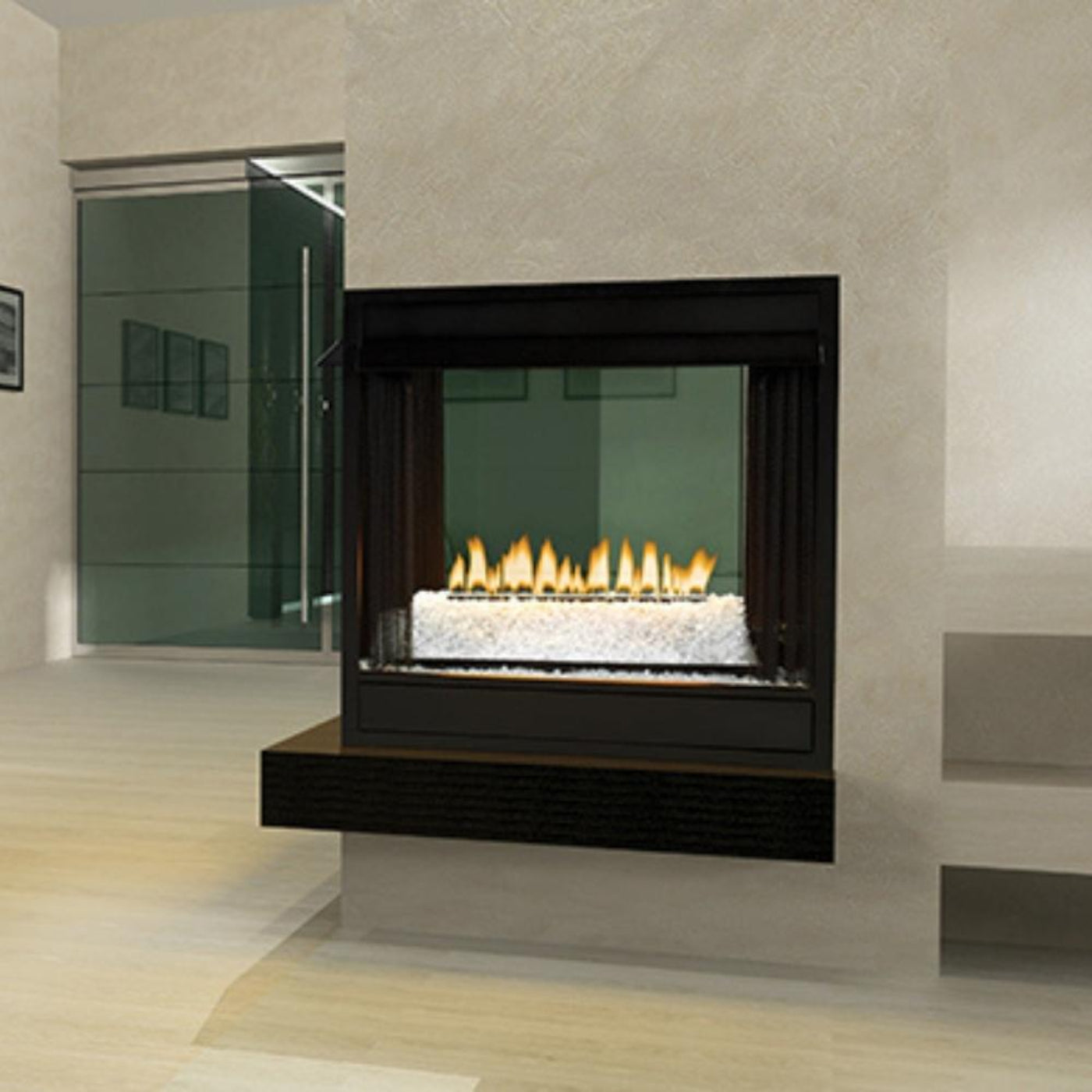 Empire Loft 24" Contemporary See Through Vent Free Gas Burner - VFRU24N