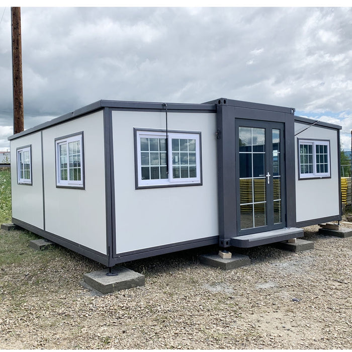 Modern Office Expandable Prefab Home 19ft x 20ft PM000119