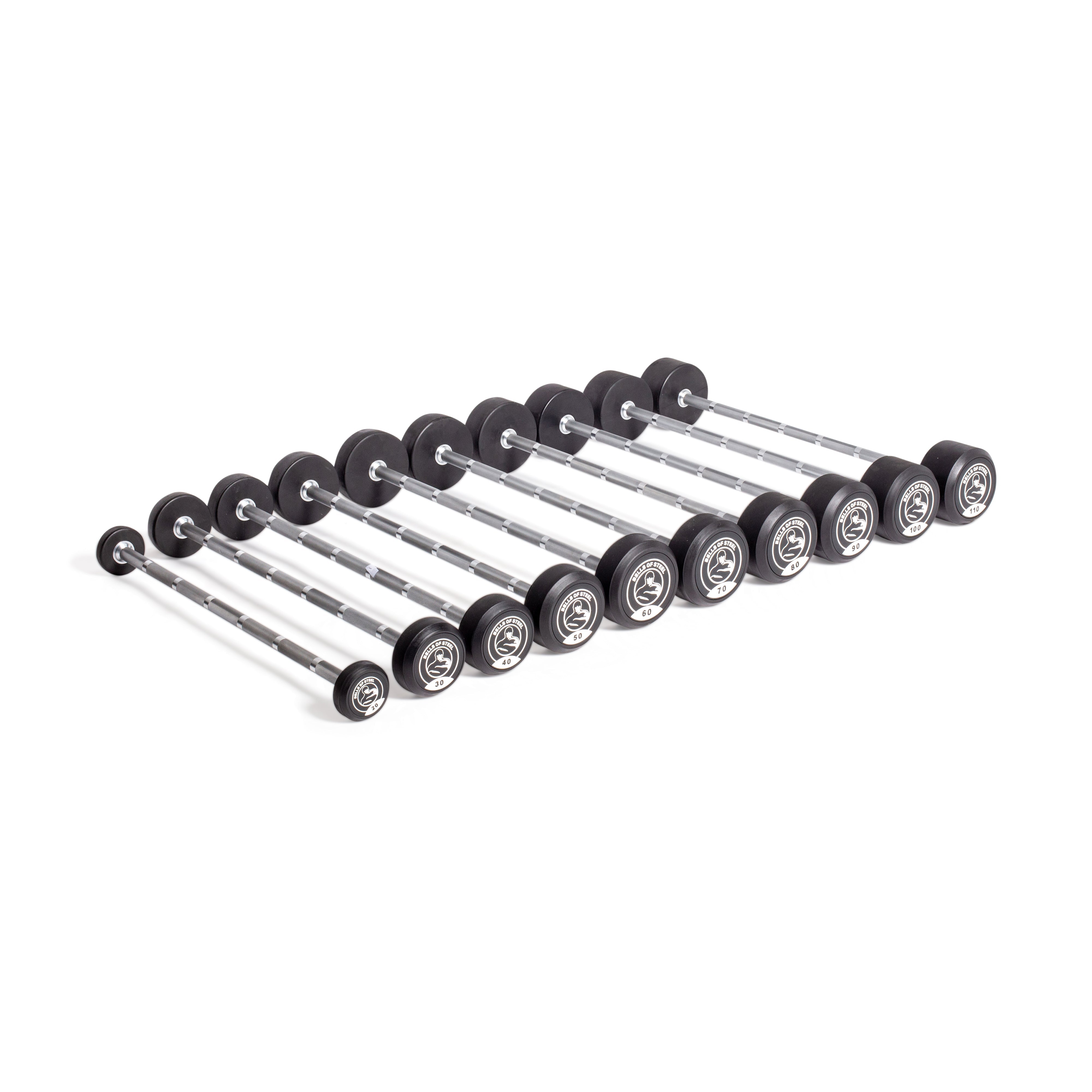 Bells Of Steel Fixed Barbells - Straight Handle - STR-FXB-SET