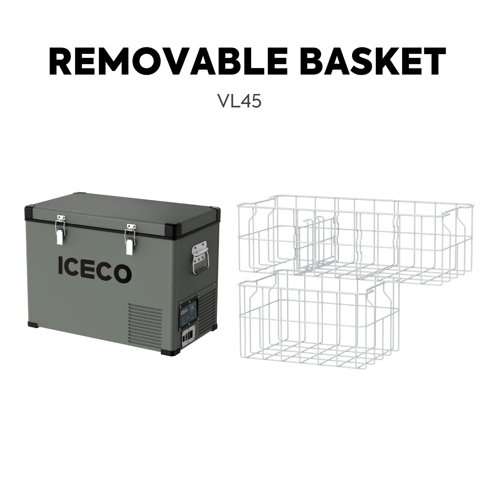 ICECONEW!37QT VL35ProS Olive 12V Metal Single Zone Fridge Freezer - VL35PRO-OLIVE