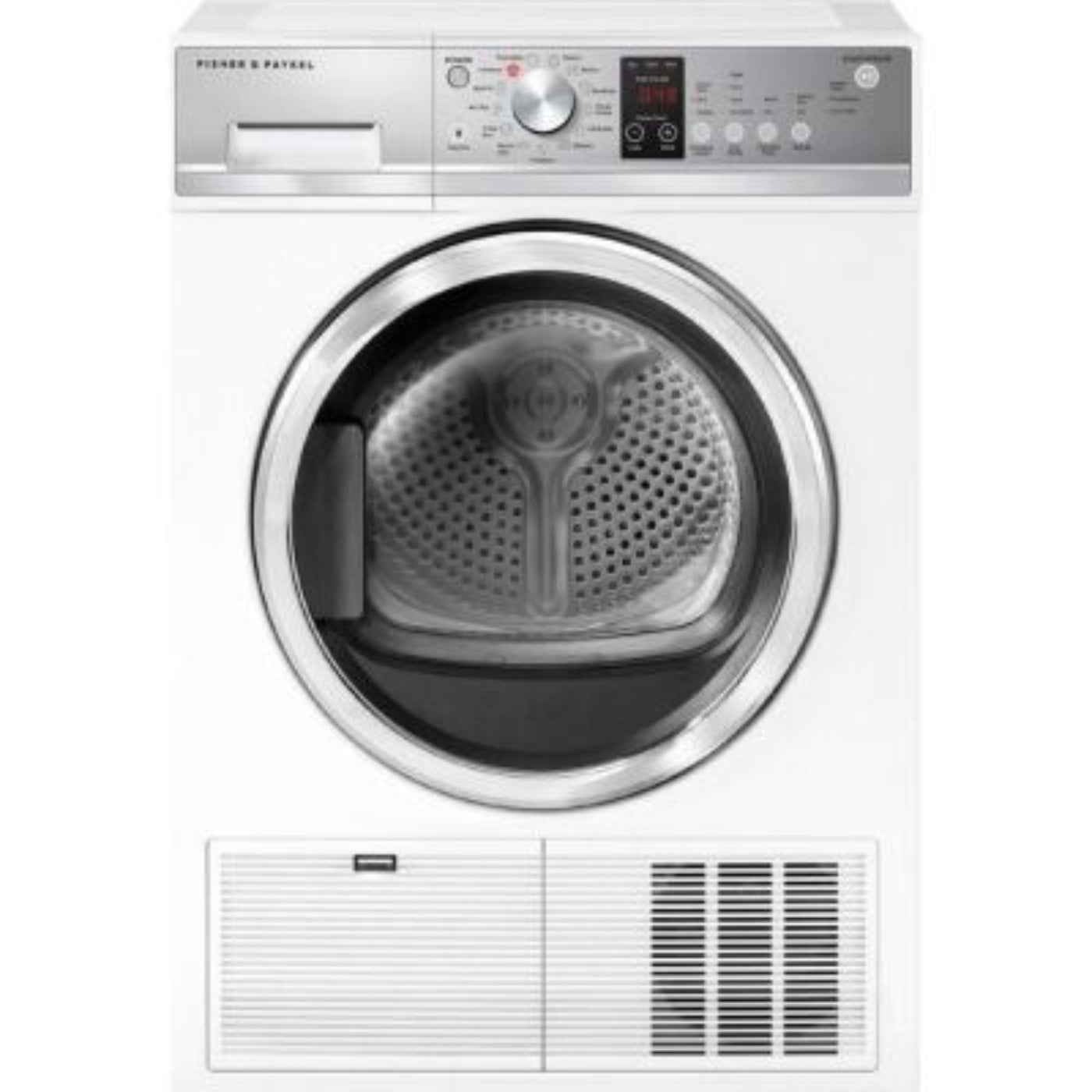 Fisher & Paykel DE4024P2 24 Inch Condensing Dryer with 4.0 Cu. Ft. Capacity, One Plug Option, Auto Sensing, 13 Drying cycles, No Venting Requirement, Drying Rack, Drum light, and Energy Star Rated - DE4024P2