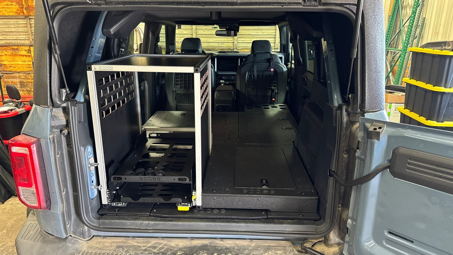 GOOSE GEAR Ford - Bronco - 2021-Present - 6th Gen - 4 Door - Explore Series - Seat Delete - Second Row - Low Profile - 4124-GGR-SH