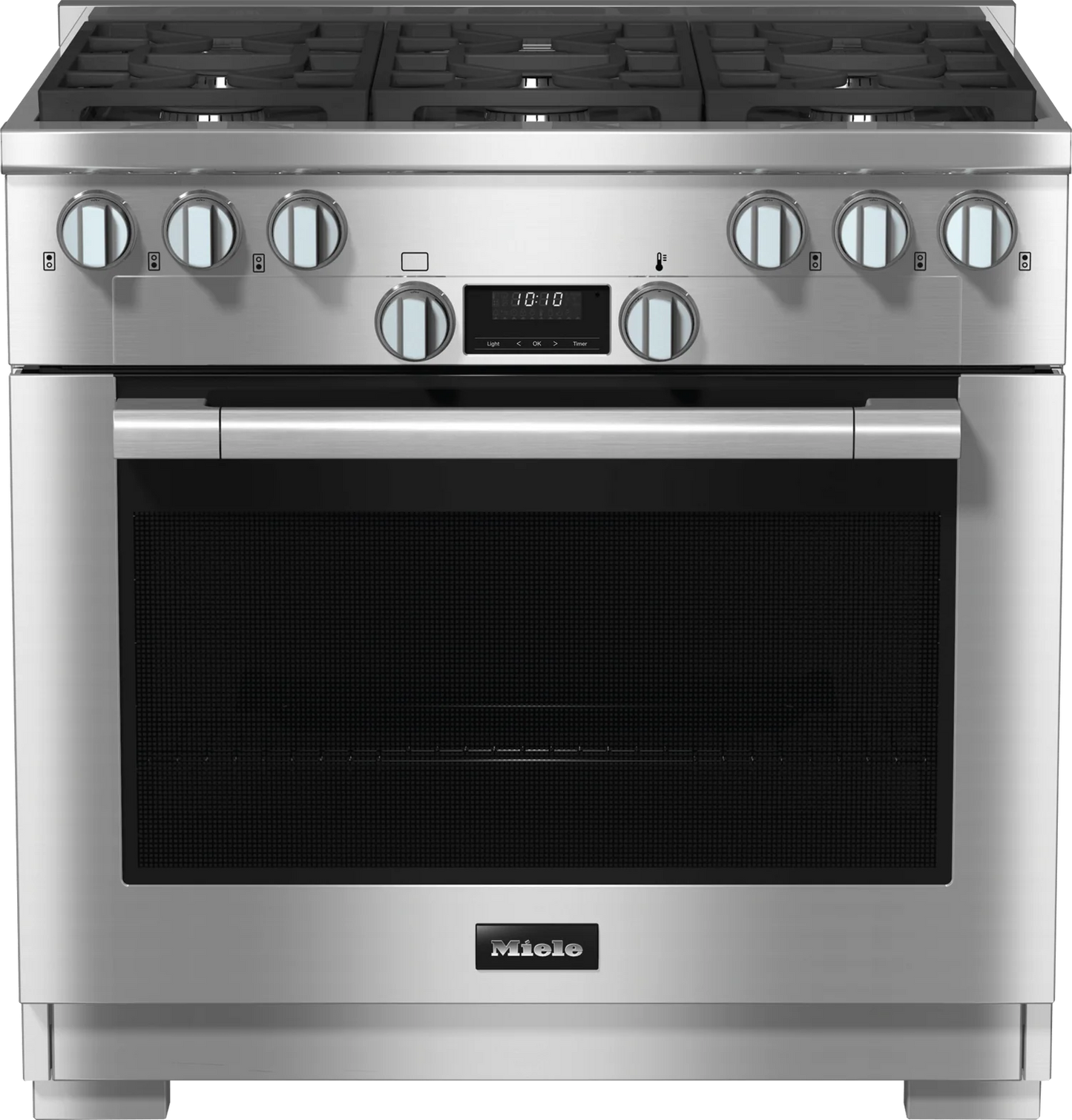 MIELE 1134-3 G AG Clean Touch Steel - 36" Range All-gas model with DirectSelect controls in Stainless Steel - HR11343GAG HR