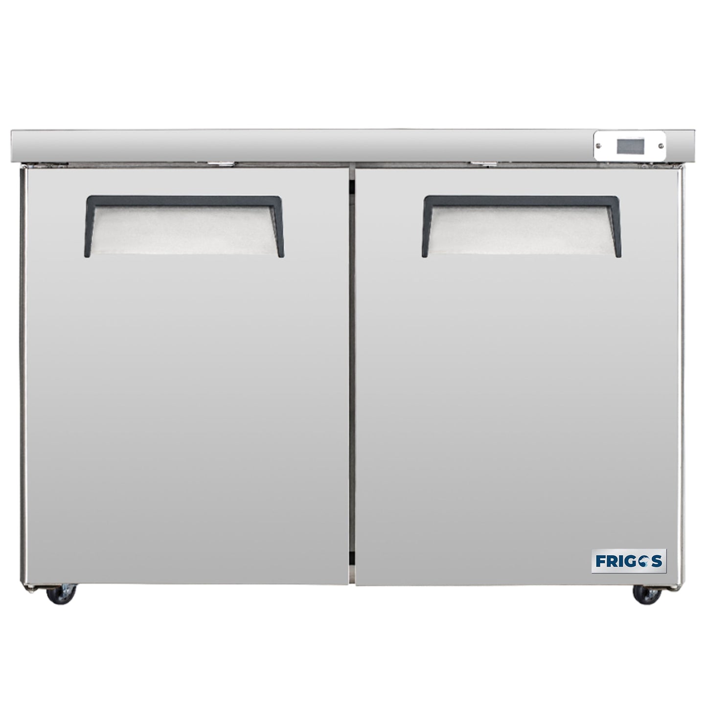 Frigos Commercial Undercounter Refrigerator 48" Width 2 Door True Frigos with Aluminum Interior with 304 Stainless Steel Floor - FG-UCRF-48