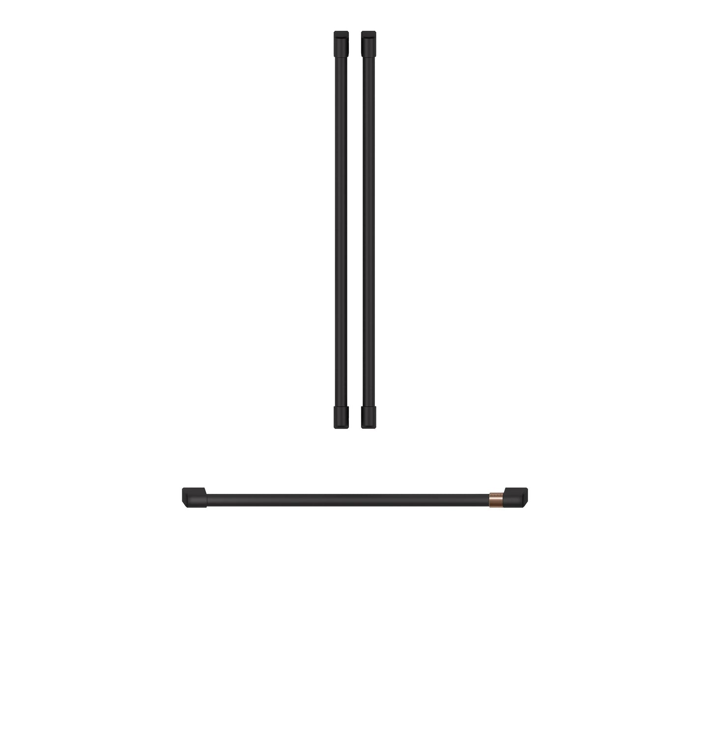 CAFE CXMA3H3PNFB CAFé Refrigeration Handle Kit - Flat Black - CXMA3H3PNFB