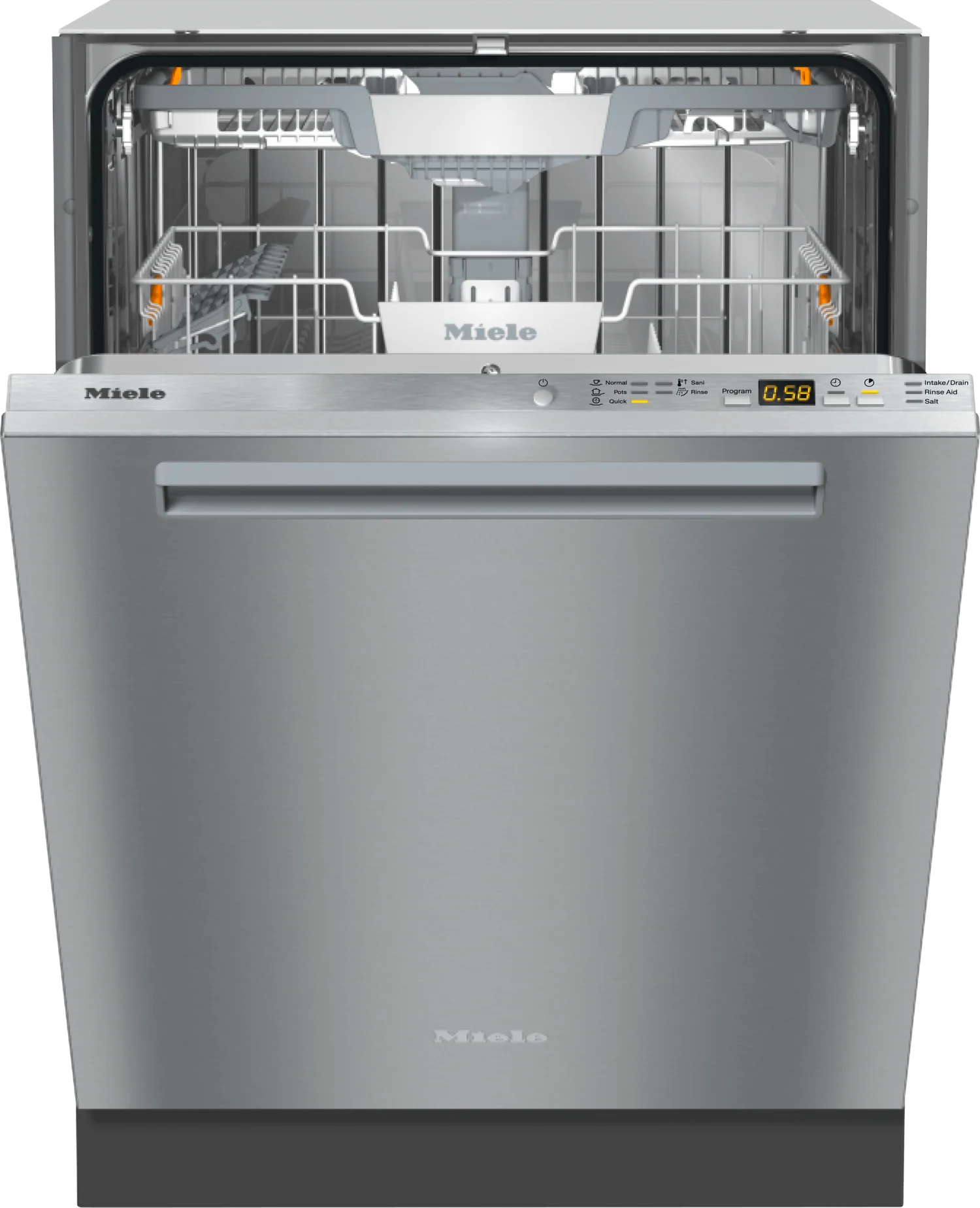 MIELE G 5266 SCVi SFP Active Plus in Stainless Steel. - Fully integrated dishwashers in standard size for optimum drying results thanks to AutoOpen drying. in Stainless Steel - G5266SCVISFP