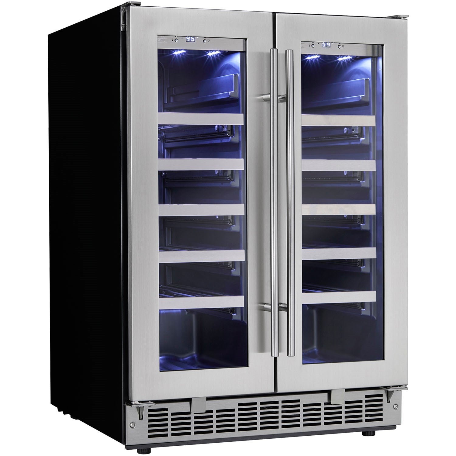 Danby - 41 Bottle Built-In Wine Cooler, LowE tempered glass door Silhouette - DWC047D1BSSPR