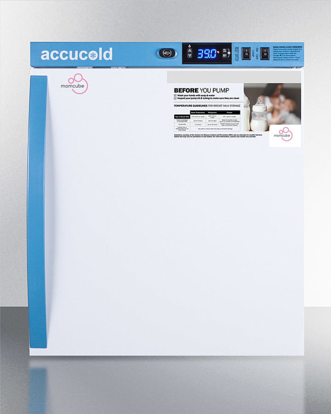MomCube - 1 Cu.Ft. Countertop Breast Milk Refrigerator - MLRS1MC