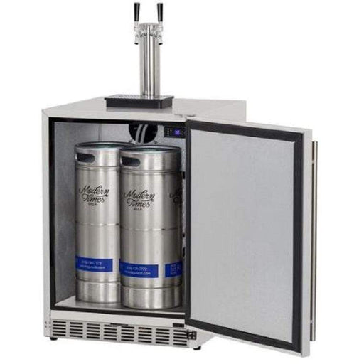 Renaissance Cooking Systems Dual Tap Stainless Kegerator-UL Rated for Outdoors REFR6