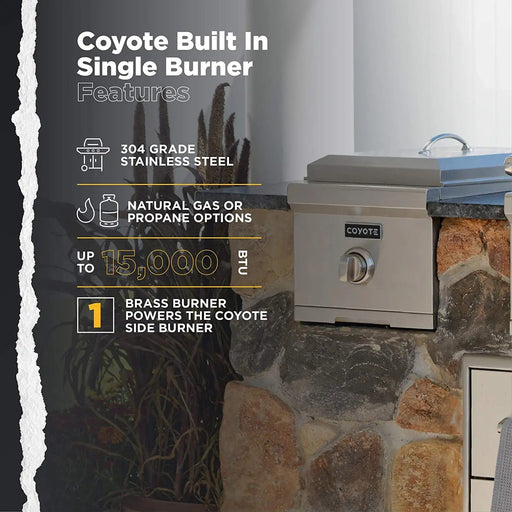 Coyote Single Side Burner - C1SB