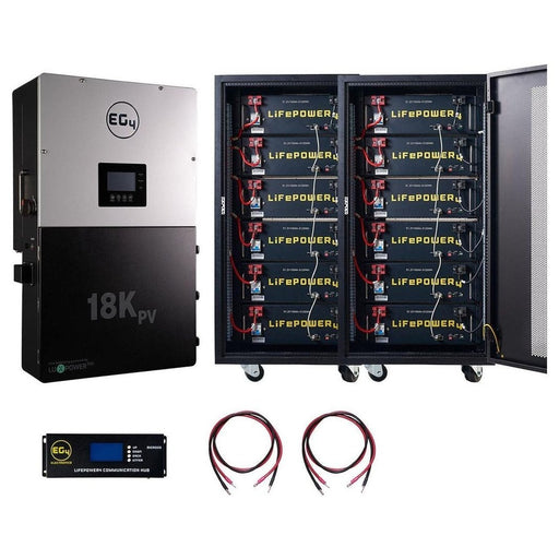 EG4 | 18KPV Hybrid Inverter System Bundle - 61.44kWH EG4 Lithium Powerwall