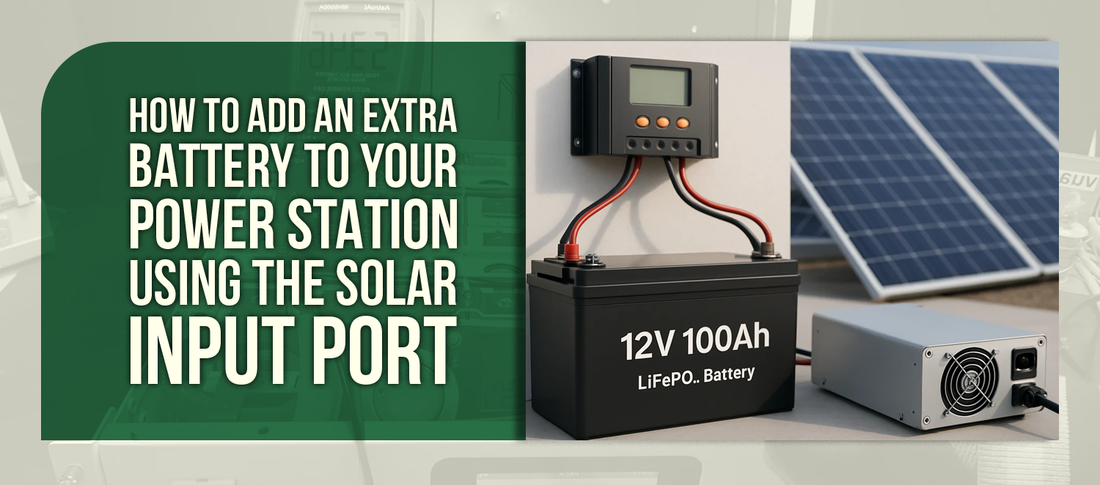 How to Add an Extra Battery to Your Power Station Using the Solar Input Port