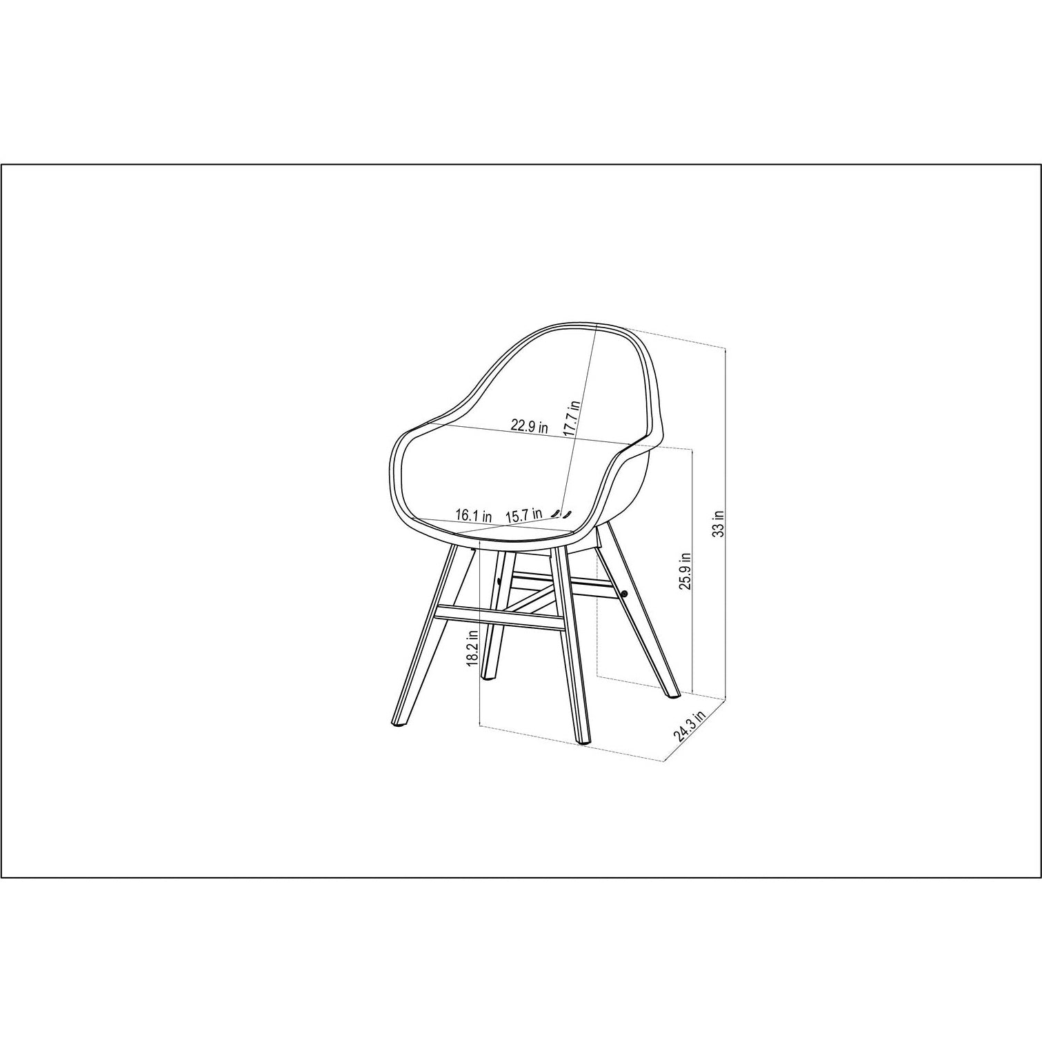 Midtown Concept Aalborg Grey Table & 8 Concarnau Arm Chair - ALBORG_8CONCARMWH