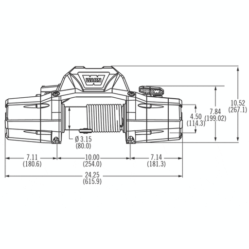 Warn ZEON 12 STEEL CABLE WINCH - 89120