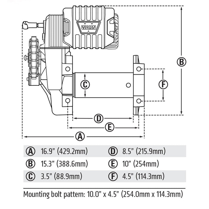 Warn M8274-S 10K WINCH - 106175