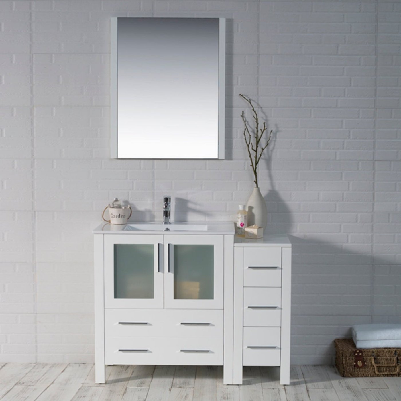 Blossom Sydney 42 Inch Vanity with Side Cabinet - V8001 42 01 - Backyard Provider