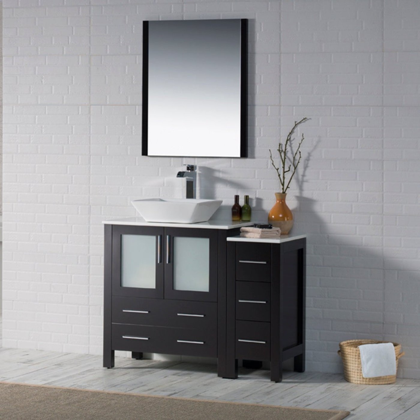 Blossom Sydney 42 Inch Vanity with Side Cabinet - V8001 42 01 - Backyard Provider