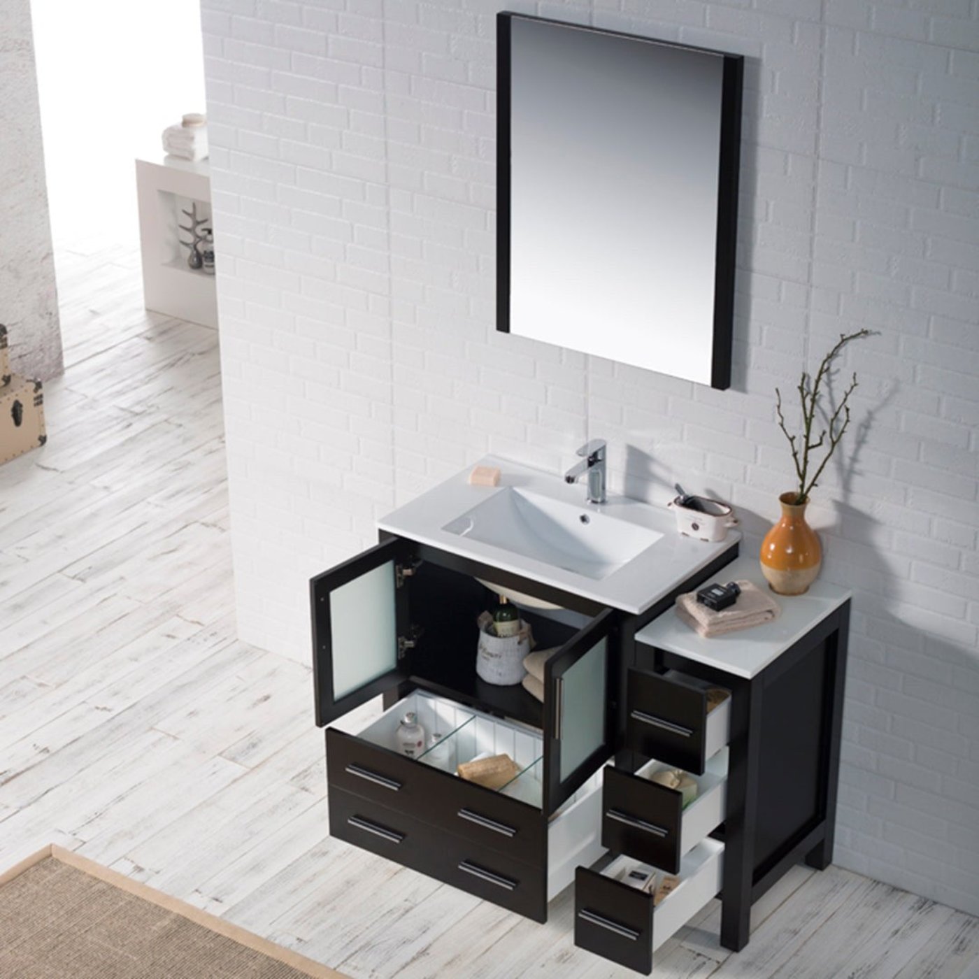 Blossom Sydney 42 Inch Vanity with Side Cabinet - V8001 42 01 - Backyard Provider