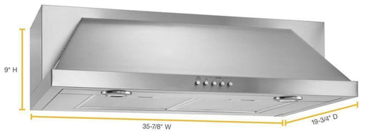 WHIRLPOOL UXT5536AAS 36" Convertible Under-Cabinet Hood - UXT5536AAS-KT