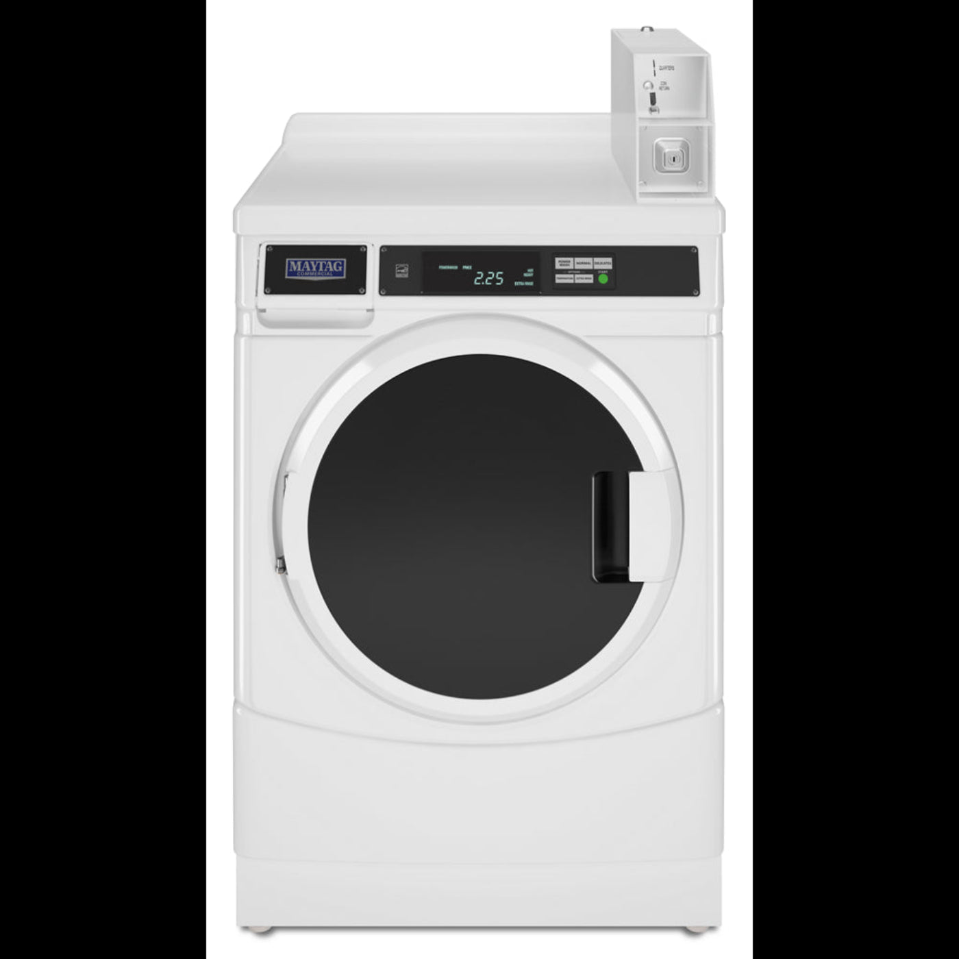 WHIRLPOOL 27" Commercial Gas Front-Load Dryer Featuring Factory-Installed Coin Drop with Coin Box White - CGD9150GW-KT