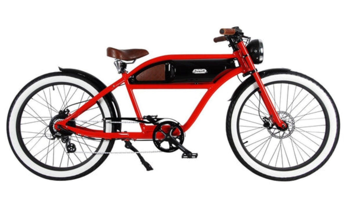 Michael Blast 350/500W T4B - Greaser Cafe Style Electric Bike - EB-T4BGREASER500W-BBL