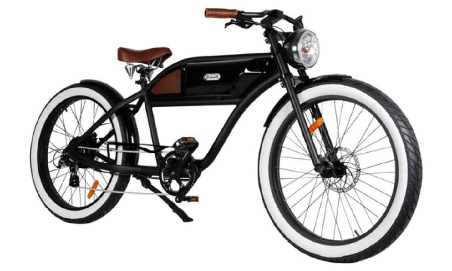 Michael Blast 350/500W T4B - Greaser Cafe Style Electric Bike - EB-T4BGREASER500W-BBL