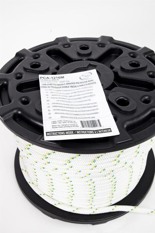 Portable Winch PCA-1216M Double Braided 1/2" x 656' - PW,PCA-1216M