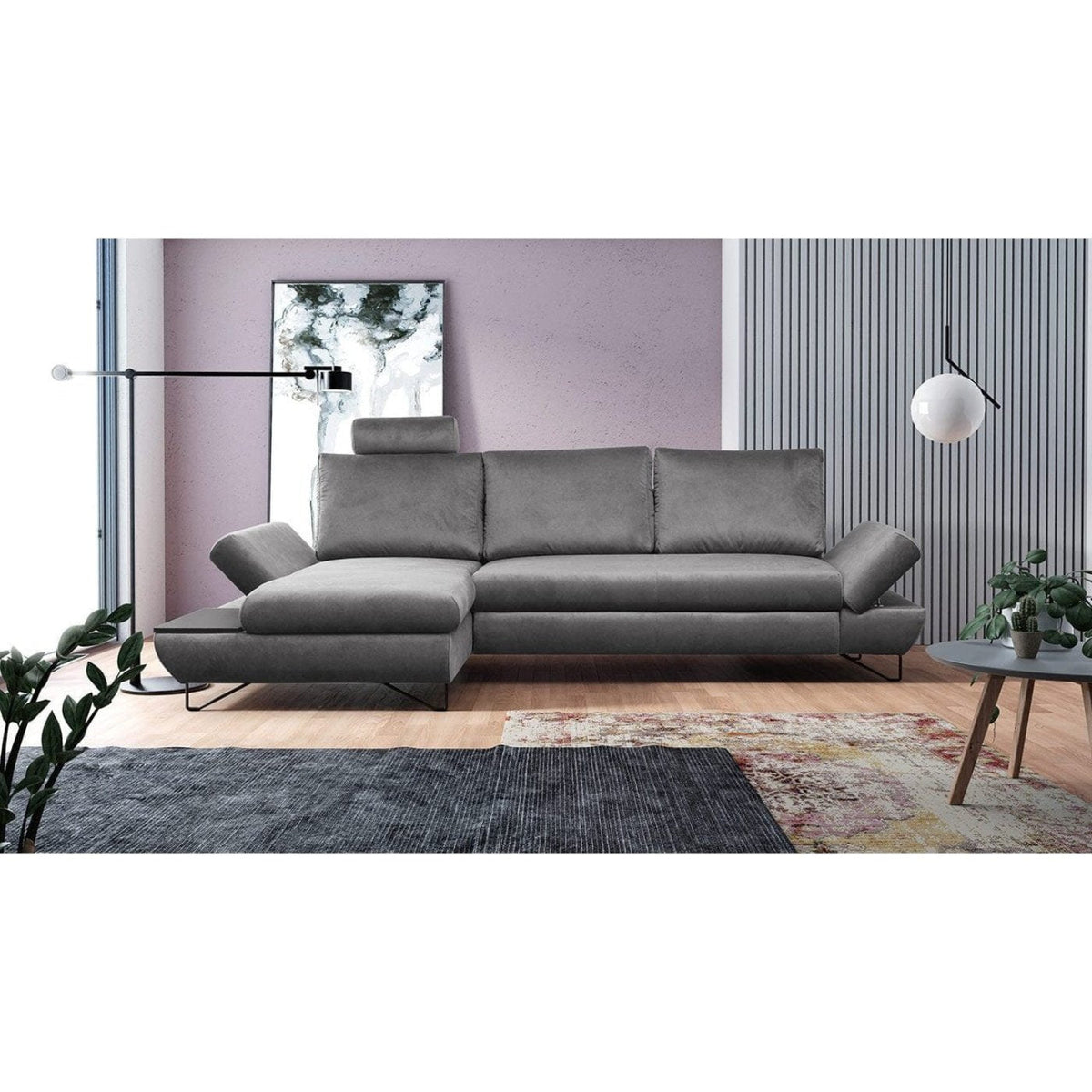 Sectional Sleeper Sofa with storage ASTRA - Backyard Provider