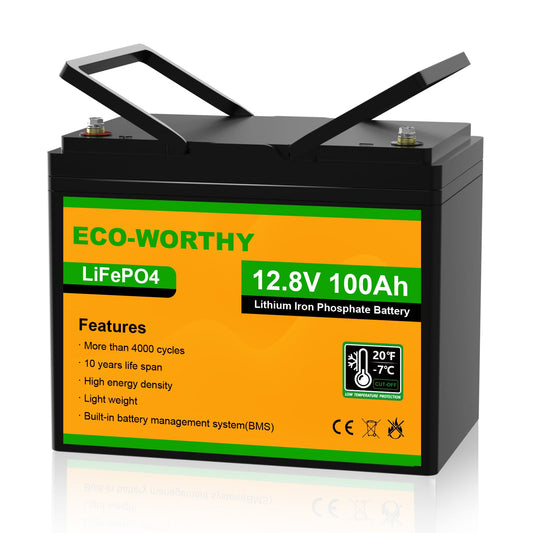 LiFePO4 12V 100Ah Lithium Iron Phosphate Battery With Low Temperature Protection - US-L13060202010-1