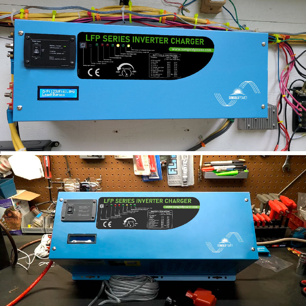 3000W DC 12V Pure Sine Wave Inverter With Charger - LFP3K12V120VSG