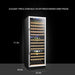 Lanbo 149 Bottle Triple Zone Wine Cooler - LW144T