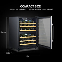 Lanbo 46 Bottle Dual Zone Wine Cooler - LW46D