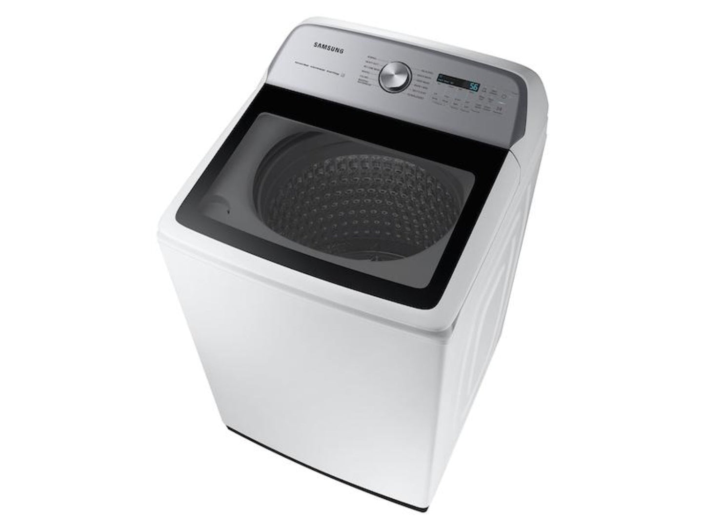 SAMSUNG 5.4 cu. ft. Smart Top Load Washer with Pet Care Solution and Super Speed Wash in White - WA54CG7150AW-KT