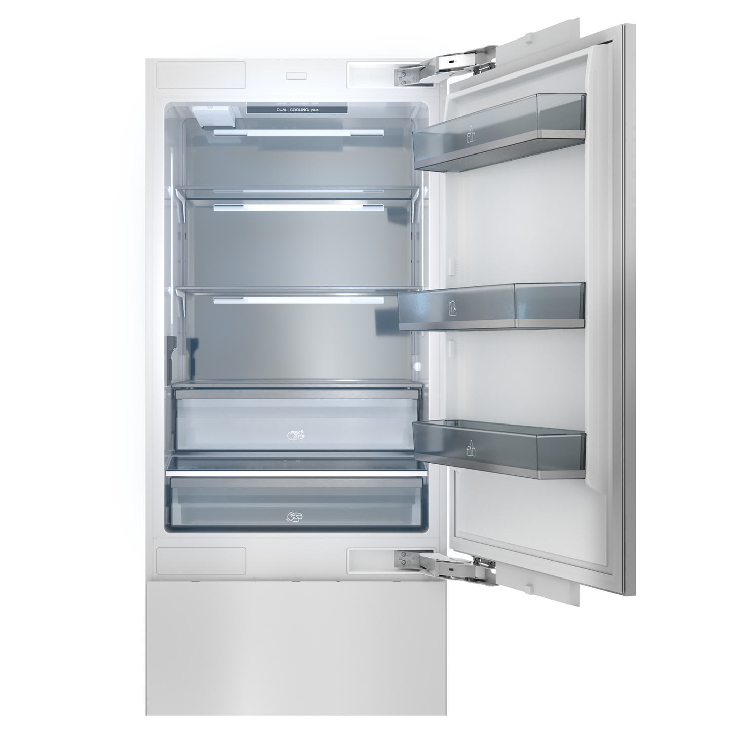 Thor Kitchen 30-inch Built-In Stainless-Steel Panel-Ready Bottom Mount Refrigerator – XRF3016BBP-SS