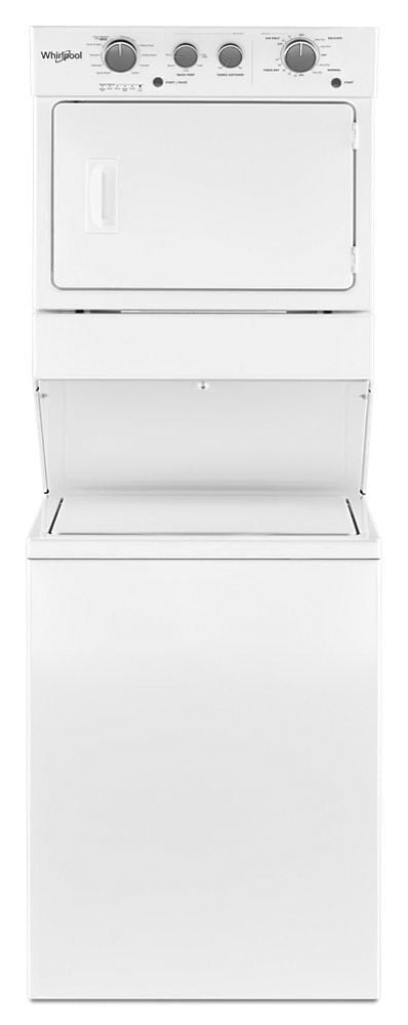 WHIRLPOOL  3.5 cu.ft Electric Stacked Laundry Center 9 Wash cycles and AutoDry - WET4027HW-KT