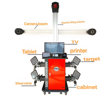 Katool Wheel Alignment Machine Full-Automatic Works on 2 Post & Scissor Lift AV9 - KT-AV9