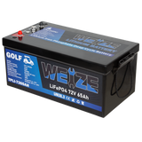 WEIZE 76.8V 65AH LiFePO4 Golf Cart Battery, 4992Wh Bluetooth Lithium Battery - BAC-0118