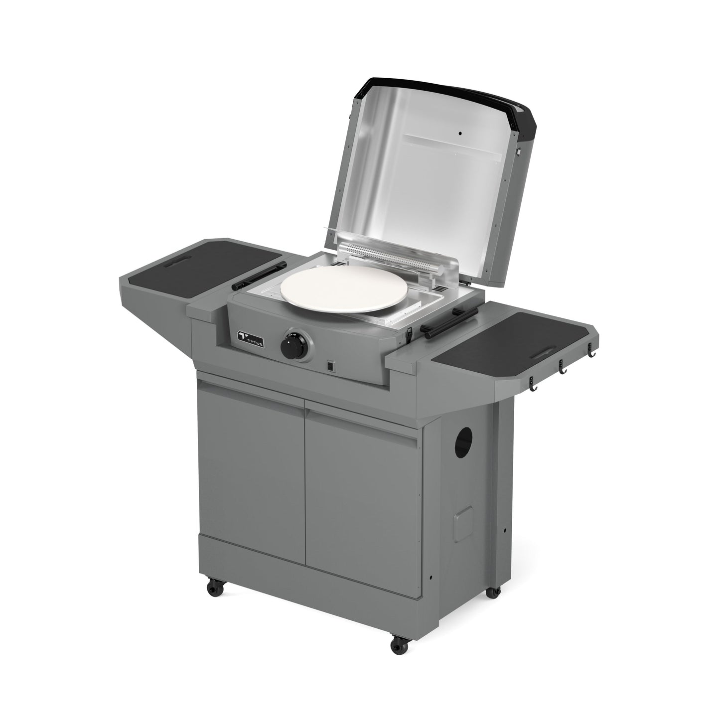 TYTUS Emberwood Pizza Oven with Grill and Prep Cart - TDT-CRT-GPZA