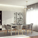 Midtown Concept Singapore w/Cannes 7 Piece Indoor Dining Set - SC SINGAPORE_RECT_6SC CANNES GR_BK