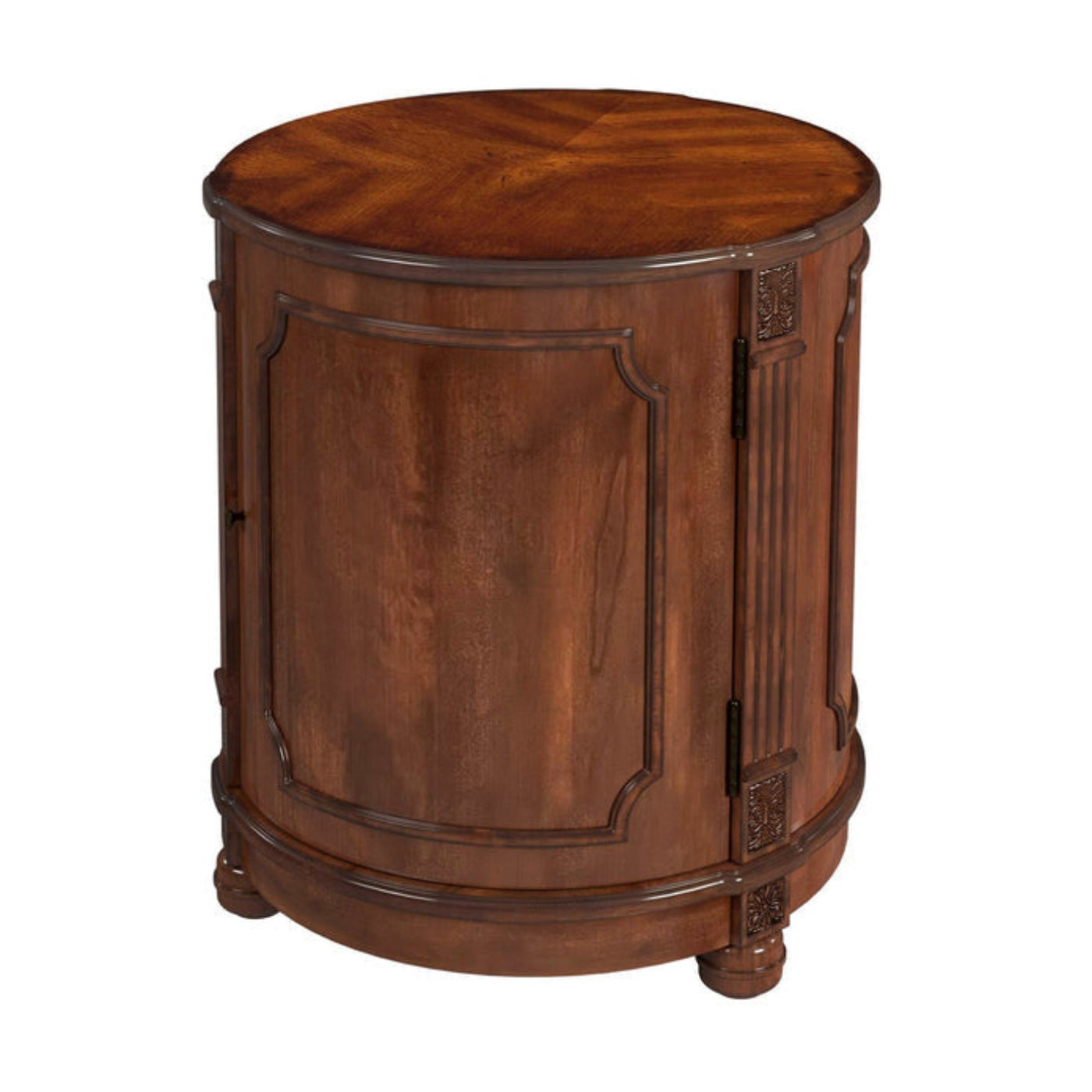 Butler Specialty Company Thurmond Drum 20""W Drum Side Table, Medium Brown  - 584011