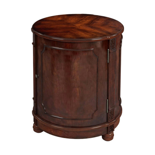 Butler Specialty Company Thurmond Drum 20""W Drum Side Table, Medium Brown -  584024